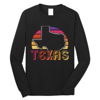 Texas State Country Retro Vintage Long Sleeve Shirt