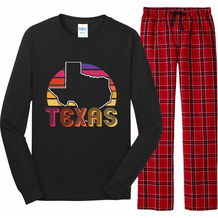 Texas State Country Retro Vintage Long Sleeve Pajama Set