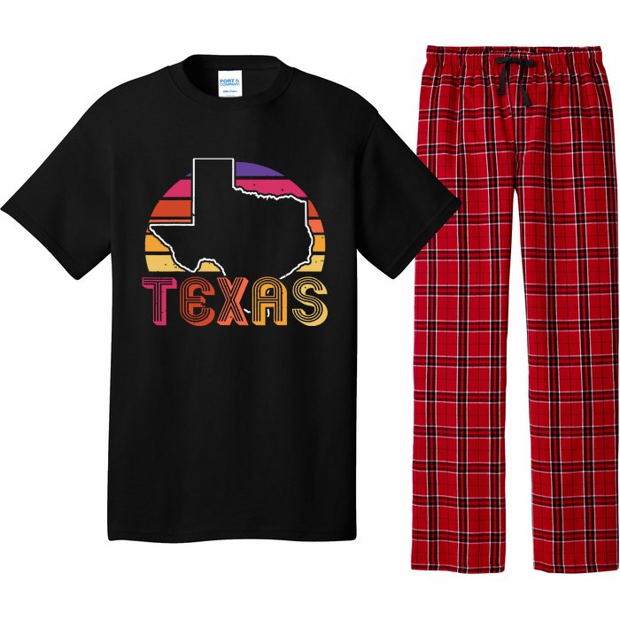 Texas State Country Retro Vintage Pajama Set