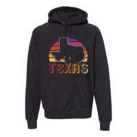 Texas State Country Retro Vintage Premium Hoodie