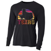 Texas State Country Retro Vintage Cooling Performance Long Sleeve Crew