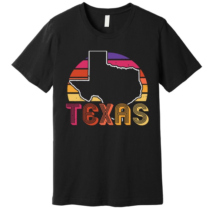 Texas State Country Retro Vintage Premium T-Shirt