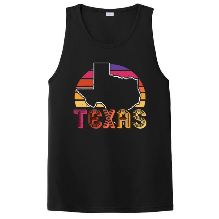 Texas State Country Retro Vintage PosiCharge Competitor Tank