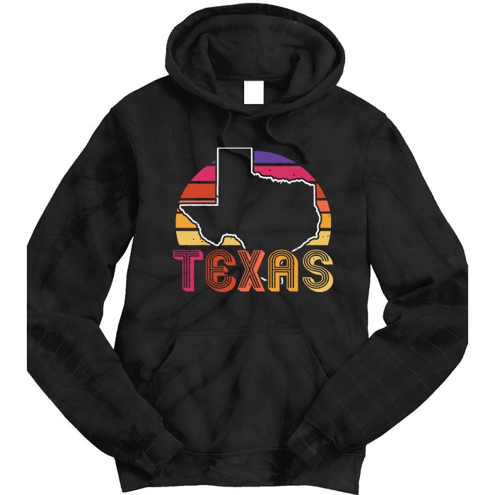 Texas State Country Retro Vintage Tie Dye Hoodie