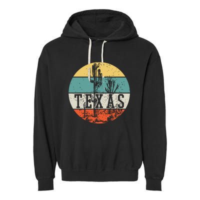 Texas State Country Retro Vintage Garment-Dyed Fleece Hoodie