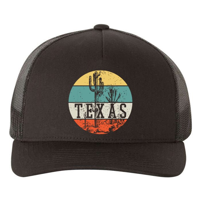 Texas State Country Retro Vintage Yupoong Adult 5-Panel Trucker Hat