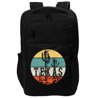 Texas State Country Retro Vintage Impact Tech Backpack