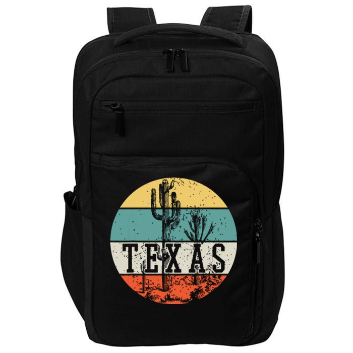 Texas State Country Retro Vintage Impact Tech Backpack