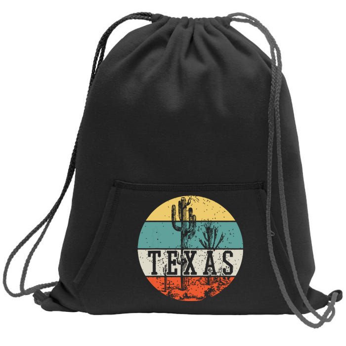 Texas State Country Retro Vintage Sweatshirt Cinch Pack Bag