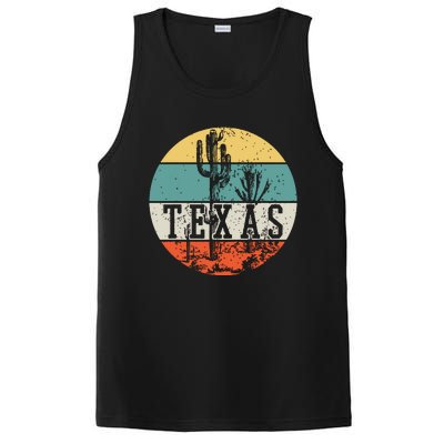 Texas State Country Retro Vintage PosiCharge Competitor Tank