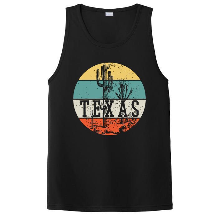 Texas State Country Retro Vintage PosiCharge Competitor Tank