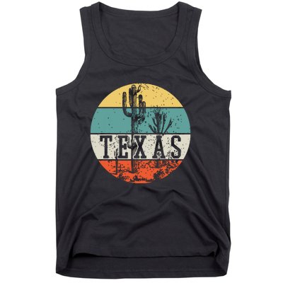 Texas State Country Retro Vintage Tank Top