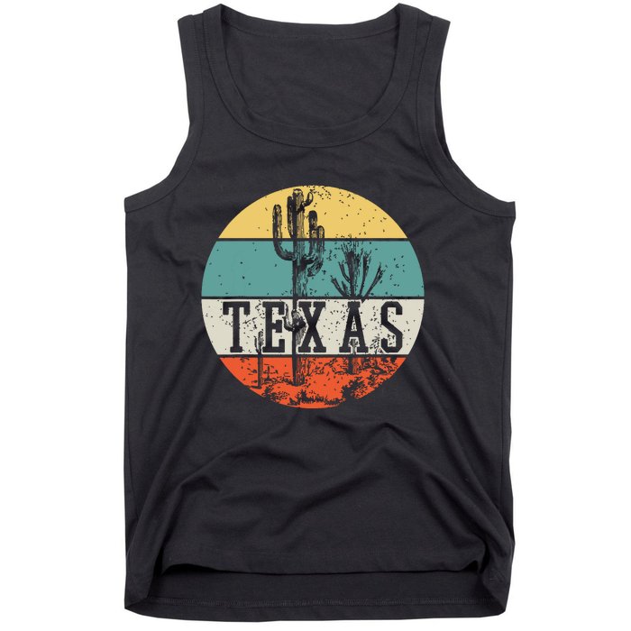 Texas State Country Retro Vintage Tank Top