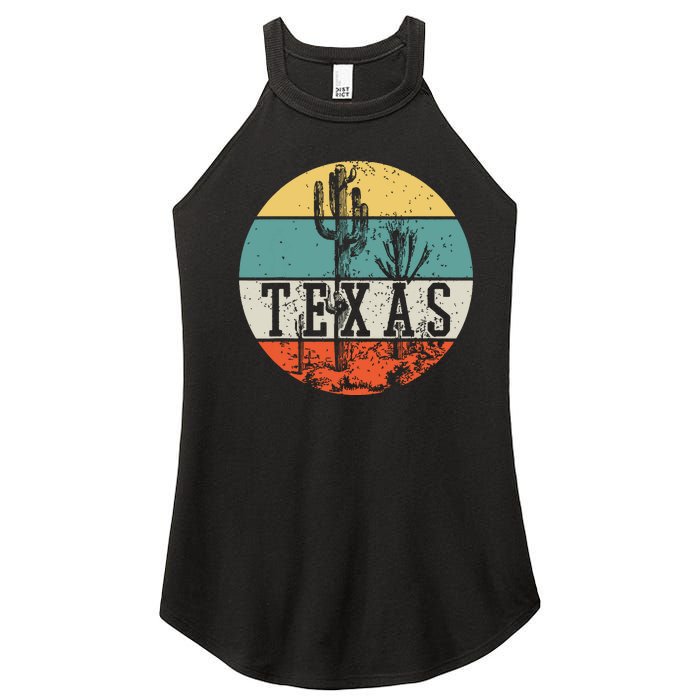 Texas State Country Retro Vintage Women’s Perfect Tri Rocker Tank