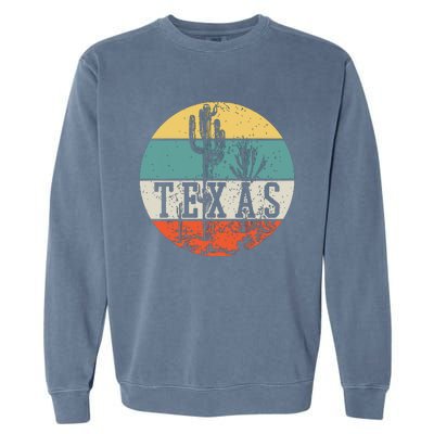 Texas State Country Retro Vintage Garment-Dyed Sweatshirt