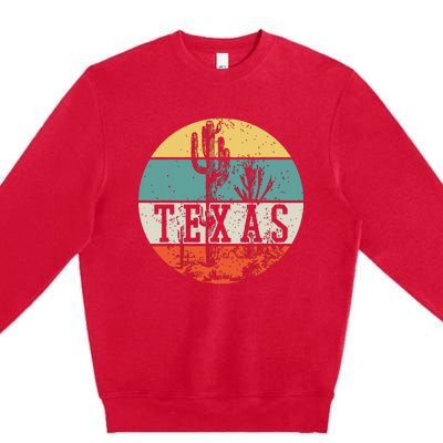 Texas State Country Retro Vintage Premium Crewneck Sweatshirt