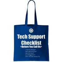 Tech Support Checklist Fun Gift Tote Bag