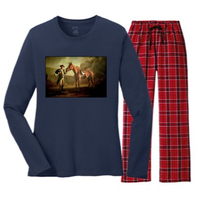 The Sopranos Commendatore Tony Soprano Painting Women's Long Sleeve Flannel Pajama Set 