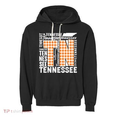 Tennessee State College Sports Fan Word Text Art Garment-Dyed Fleece Hoodie