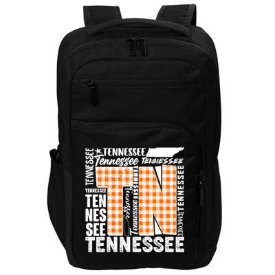 Tennessee State College Sports Fan Word Text Art Impact Tech Backpack