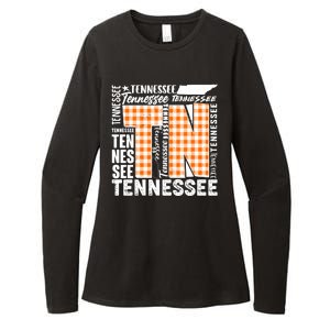 Tennessee State College Sports Fan Word Text Art Womens CVC Long Sleeve Shirt