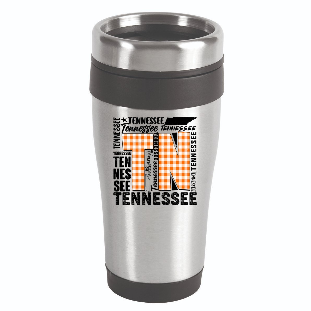 Tennessee State College Sports Fan Word Text Art 16oz Travel Tumbler