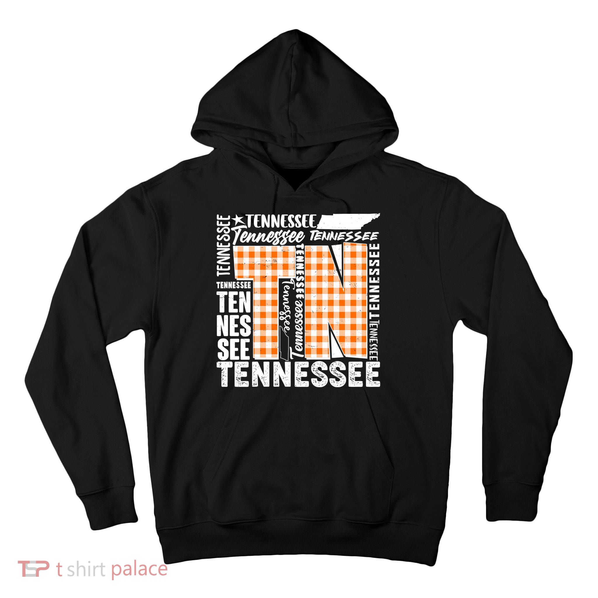 Tennessee State College Sports Fan Word Text Art Tall Hoodie