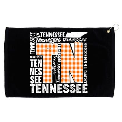 Tennessee State College Sports Fan Word Text Art Grommeted Golf Towel