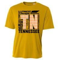 Tennessee State College Sports Fan Word Text Art Cooling Performance Crew T-Shirt