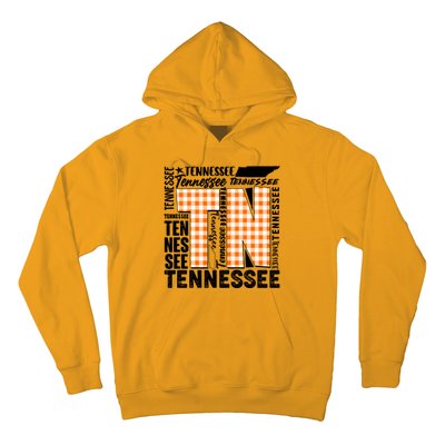 Tennessee State College Sports Fan Word Text Art Hoodie