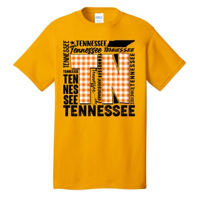 Tennessee State College Sports Fan Word Text Art Tall T-Shirt