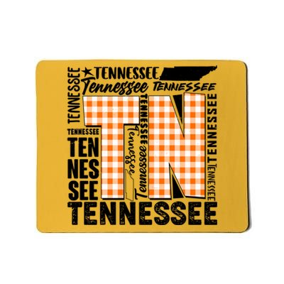 Tennessee State College Sports Fan Word Text Art Mousepad