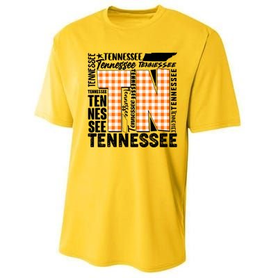 Tennessee State College Sports Fan Word Text Art Performance Sprint T-Shirt