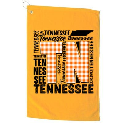 Tennessee State College Sports Fan Word Text Art Platinum Collection Golf Towel