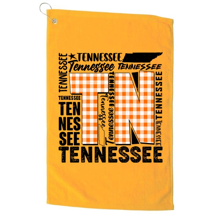 Tennessee State College Sports Fan Word Text Art Platinum Collection Golf Towel