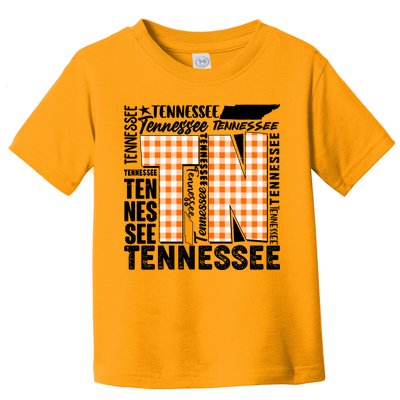Tennessee State College Sports Fan Word Text Art Toddler T-Shirt