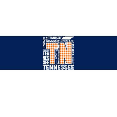 Tennessee State College Sports Fan Word Text Art Bumper Sticker