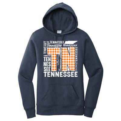 Tennessee State College Sports Fan Word Text Art Women's Pullover Hoodie