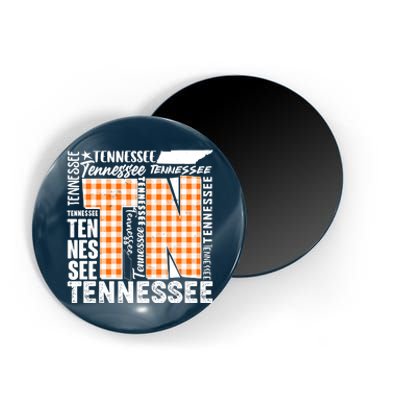 Tennessee State College Sports Fan Word Text Art Magnet