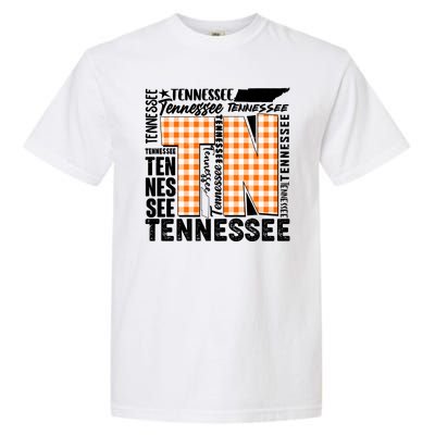 Tennessee State College Sports Fan Word Text Art Garment-Dyed Heavyweight T-Shirt