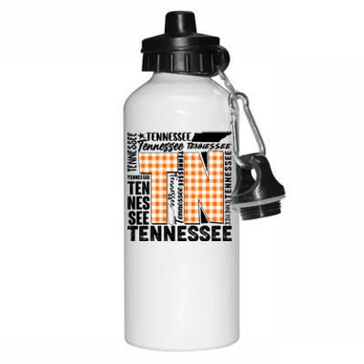 Tennessee State College Sports Fan Word Text Art Aluminum Water Bottle