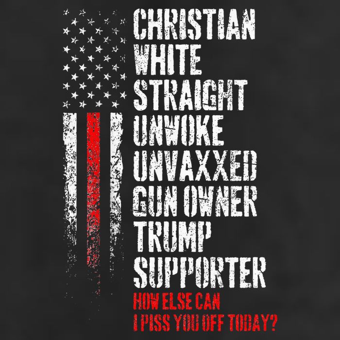 Trump Supporter Christian White Straight Unwoke Unvaxxed Cool Comfort Performance Bucket Hat