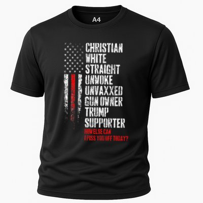 Trump Supporter Christian White Straight Unwoke Unvaxxed Performance Shirt