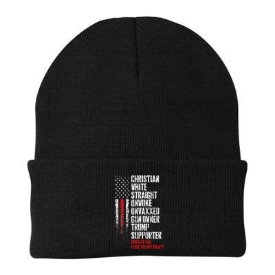 Trump Supporter Christian White Straight Unwoke Unvaxxed Beanie