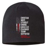 Trump Supporter Christian White Straight Unwoke Unvaxxed Sustainable Beanie