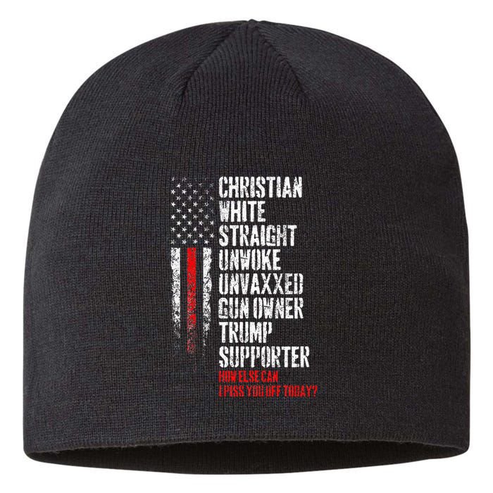 Trump Supporter Christian White Straight Unwoke Unvaxxed Sustainable Beanie