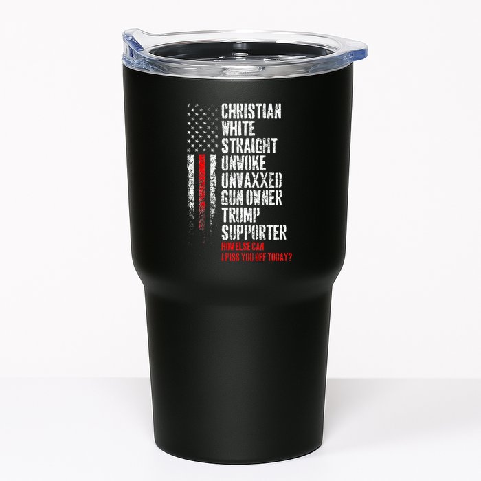 Trump Supporter Christian White Straight Unwoke Unvaxxed Tumbler