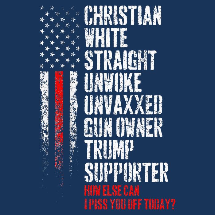 Trump Supporter Christian White Straight Unwoke Unvaxxed Infant Baby Jersey Bodysuit