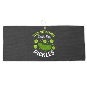 This Situation Calls For Pickles Cucumber Meaningful Gift Large Microfiber Waffle Golf Towel