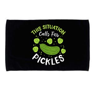 This Situation Calls For Pickles Cucumber Meaningful Gift Microfiber Hand Towel